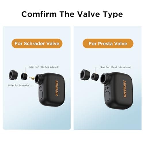 Mini pompe électrique vélo compatible valves Schrader et Presta