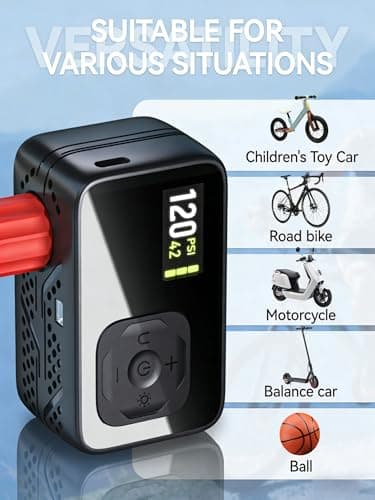 Pompe électrique portable avec écran LED pour vélos divers