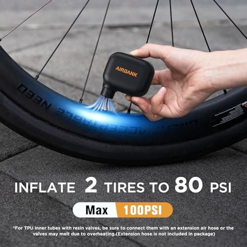 Mini pompe électrique gonflant pneu de vélo 100 PSI