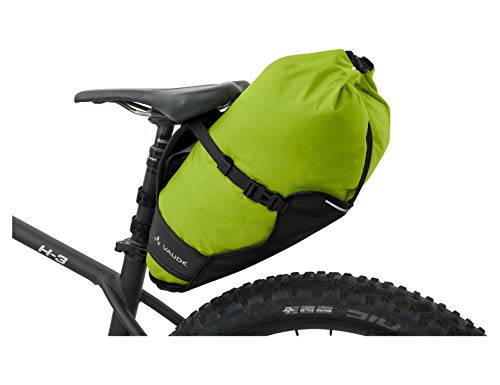 Sacoche de selle de vélo maxi étanche et sportive Vaude, vert pomme, respectueuse de l'environnement avec conception écologique